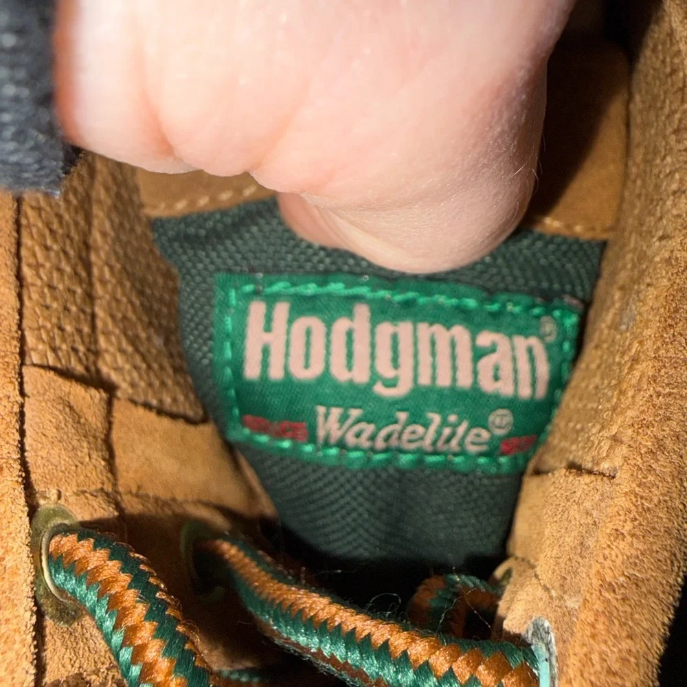 Hodgman Wadelite Wading Shoes Tan and Green Men's Boots Size 7